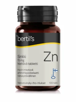 Bertil's Sinkki 100 tabl.^ Vitamiinit
