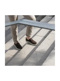 Kävelykengät & Loaferit<Pomar SIRRI Miesten nauhakengät BROWN SUEDE