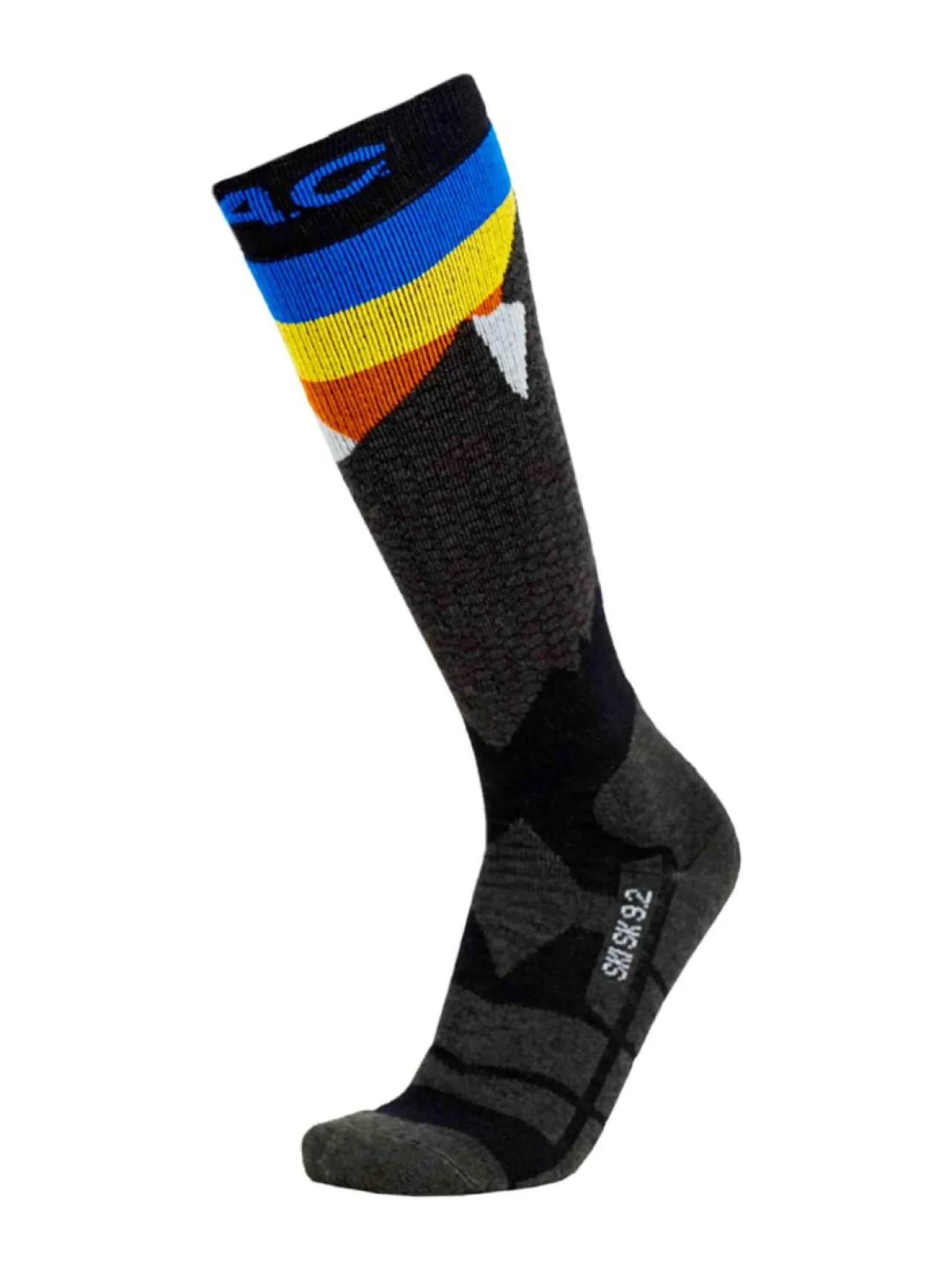 Urheiluasusteet<P.A.C. SK 9.2 Merino laskettelusukat HARMAA / SININEN