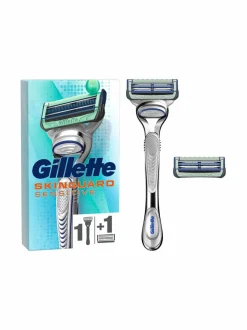 Kasvojenhoito<Gillette Skinguard Sensitive Aloe handle + 2 blades -partahöylä + 2 vaihtoterää NOCOL