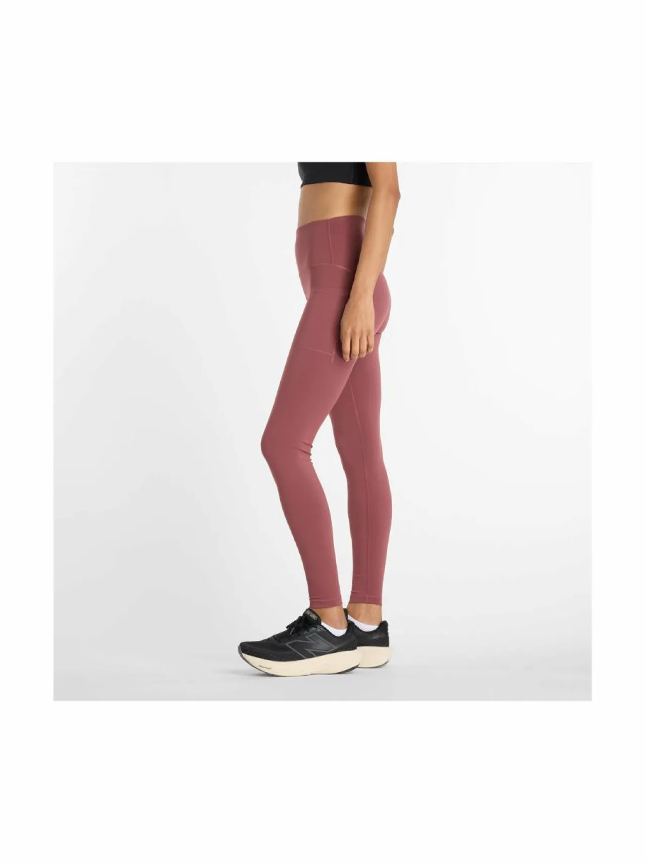 Urheiluhousut & Treenitrikoot<New Balance Sleek Pocket -treenitrikoot WAD WASHED BURGUNDY