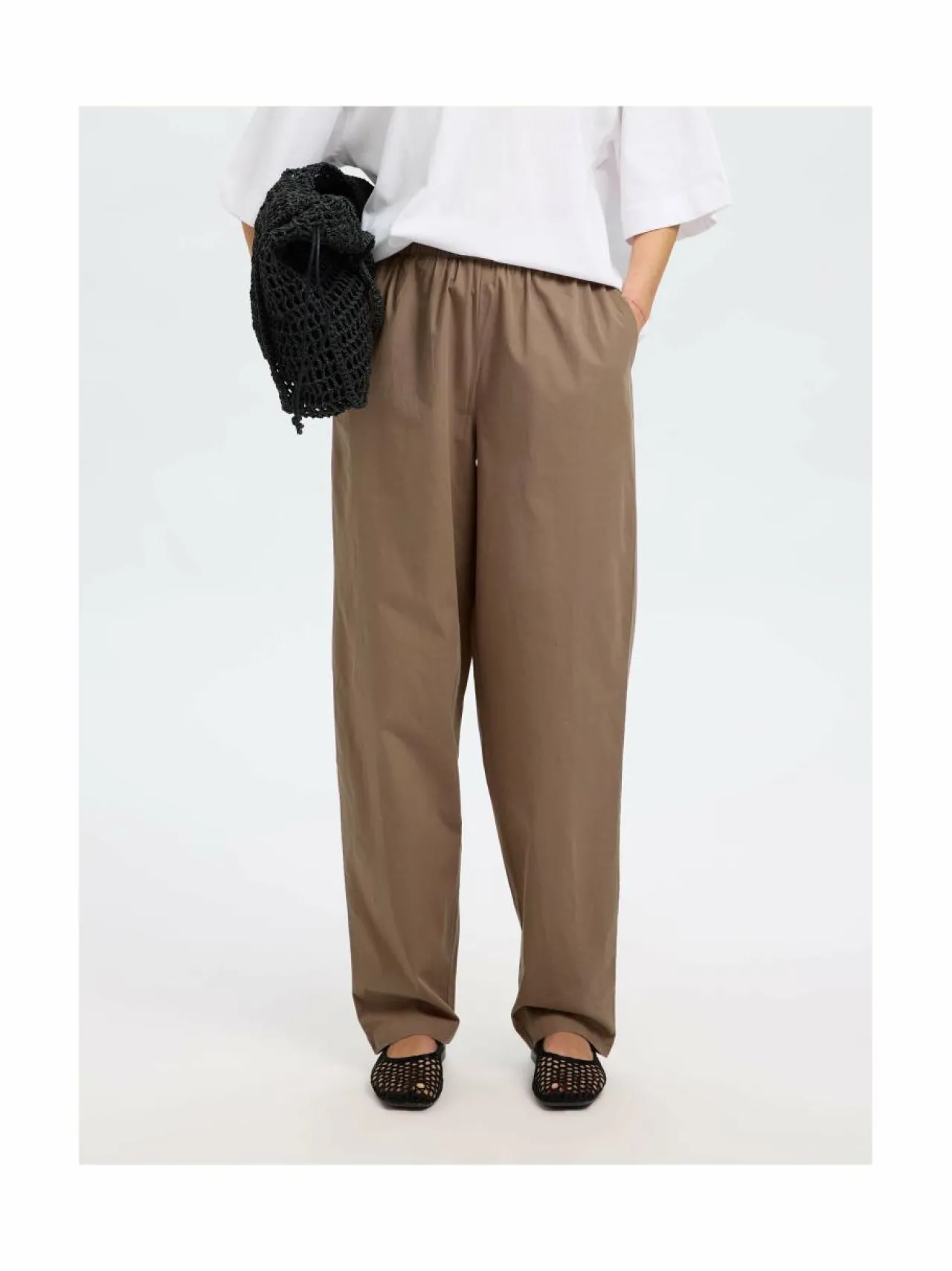 Housut<Selected SlfBlair-housut COCA MOCHA