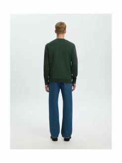 Neuleet<Selected SlhEmanuel Soft -collegepaita DEEP FOREST