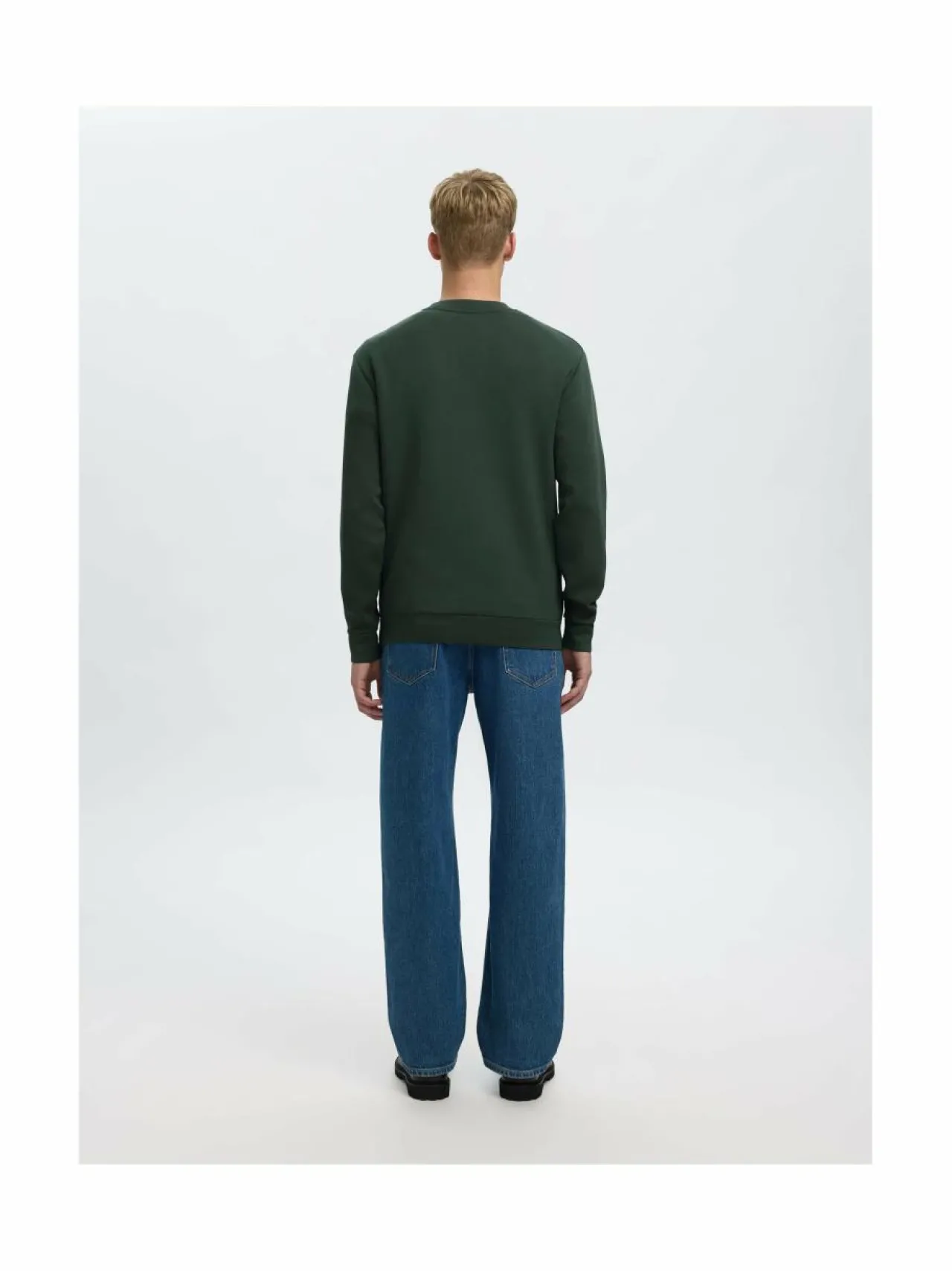 Neuleet<Selected SlhEmanuel Soft -collegepaita DEEP FOREST