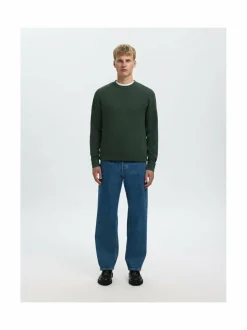 Neuleet<Selected SlhEmanuel Soft -collegepaita DEEP FOREST