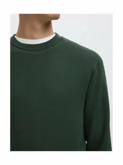 Neuleet<Selected SlhEmanuel Soft -collegepaita DEEP FOREST