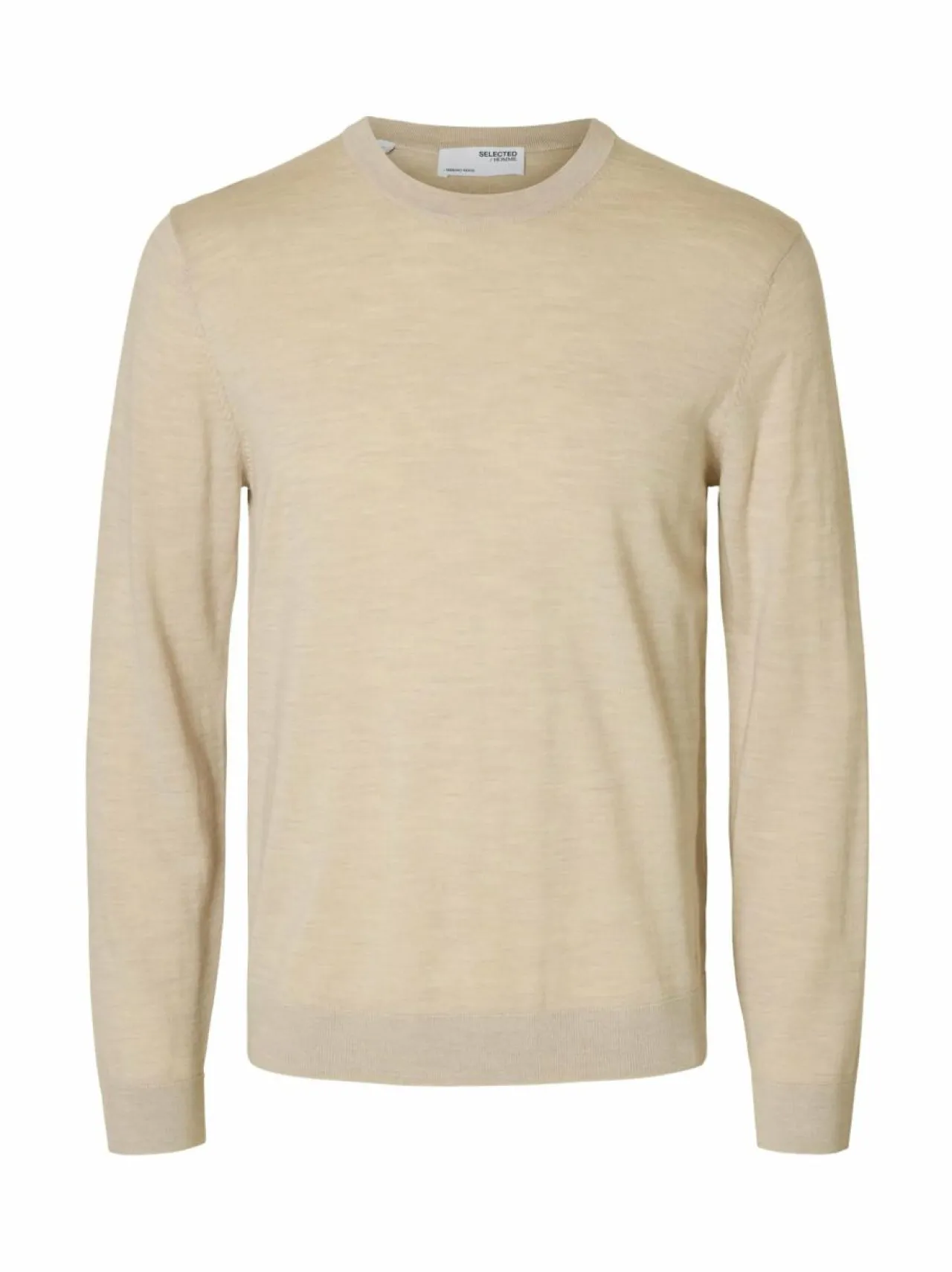 Neuleet<Selected SlhTray-merinoneule OATMEAL