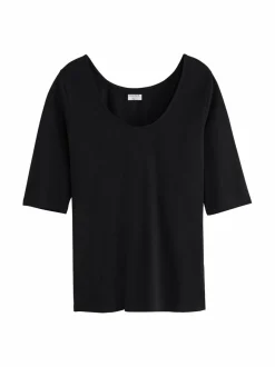 Paidat & Puserot<Filippa K Slim Fit Stretch -trikoopaita 1433 BLACK