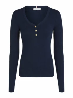 Tommy Hilfiger Slim Henley -trikoopaita^ Paidat & Puserot