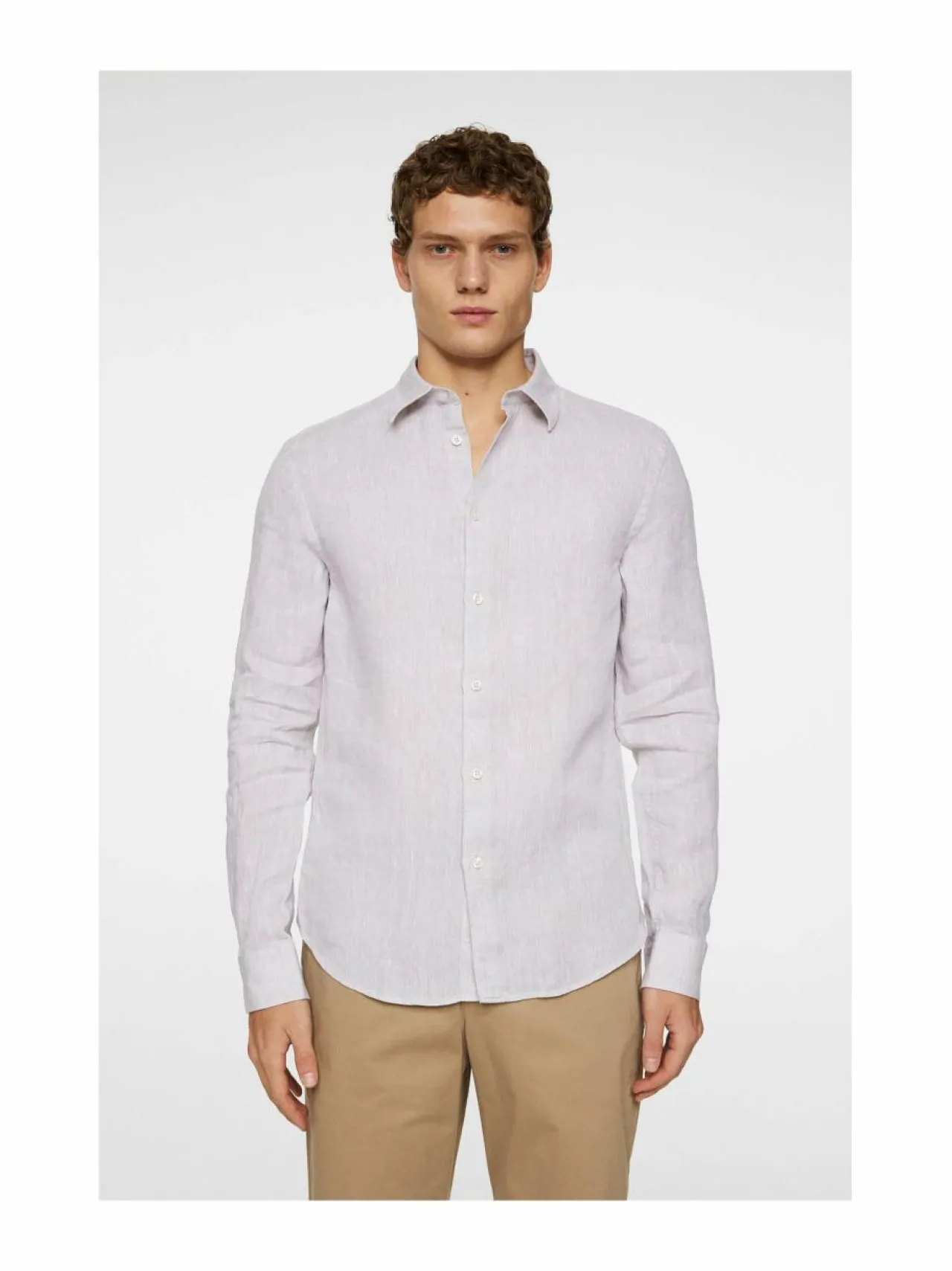 J.Lindeberg Slim Linen Melange -kauluspaita^ Paidat