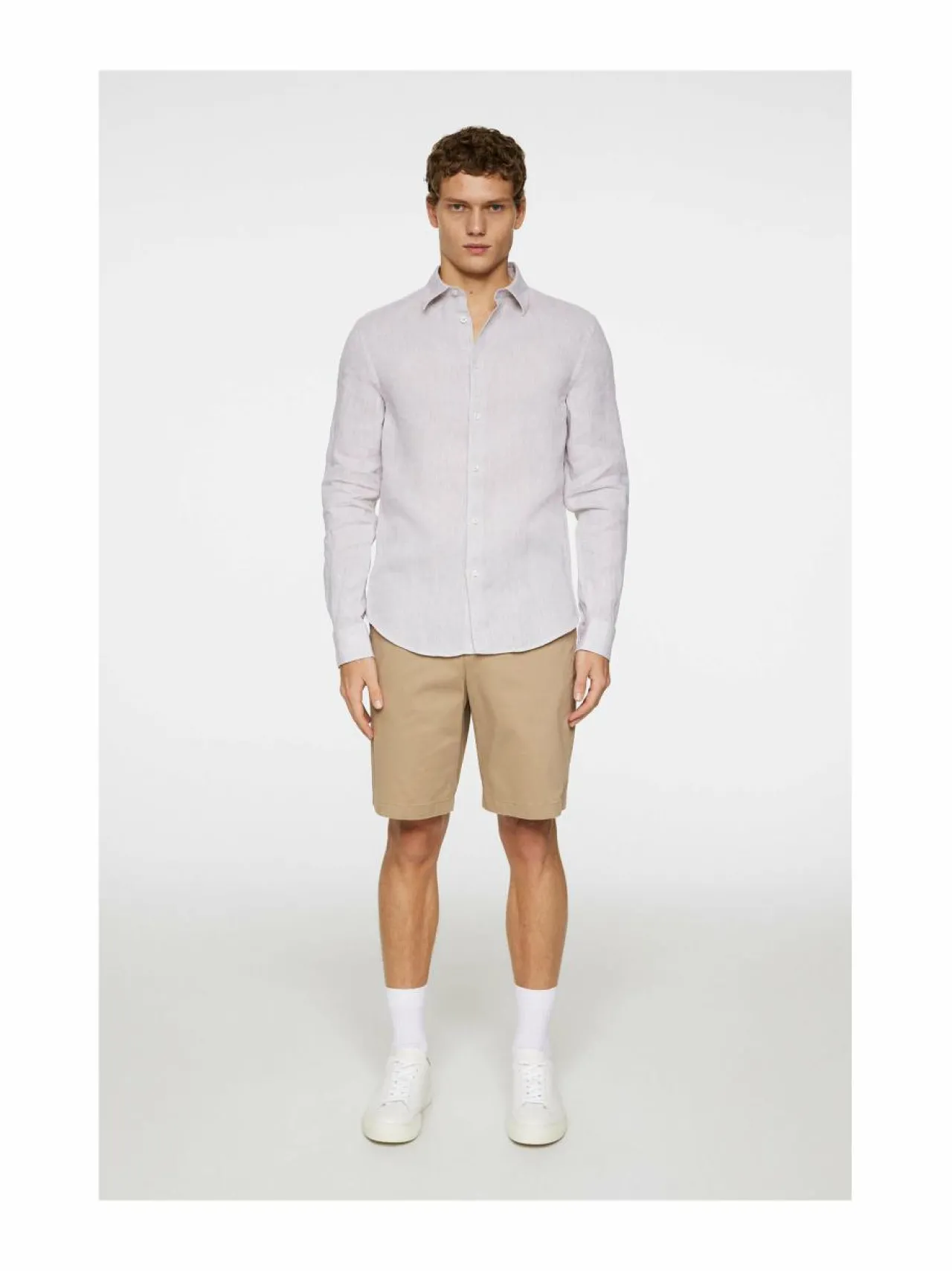 J.Lindeberg Slim Linen Melange -kauluspaita^ Paidat