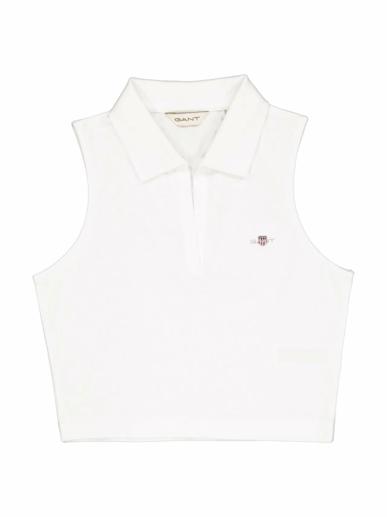 T-Paidat<GANT Slim Pique -pikeetoppi 110 WHITE
