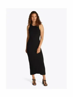 Mekot<Tommy Hilfiger Slim Rib -midimekko BDS BLACK