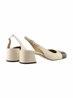 Avokkaat & Korkokengät<högl Slingback Pump -avokkaat 1201 WHITE/BLACK