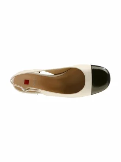 Avokkaat & Korkokengät<högl Slingback Pump -avokkaat 1201 WHITE/BLACK