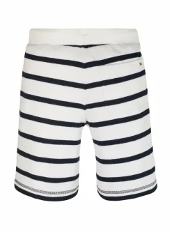 Shortsit<Tommy Hilfiger Slub Breton Stripe -shortsit 0FA WHITE NAVY BRETON STRIPE