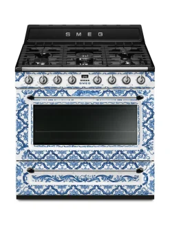 Smeg Dolce & Gabbana Blu Mediterraneo TR90DGME9 kaasuliesi^ Liedet Ja Liesituulettimet