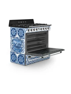 Smeg Dolce & Gabbana Blu Mediterraneo TR90DGME9 kaasuliesi^ Liedet Ja Liesituulettimet