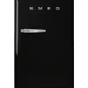 Smeg FAB10HRBL6 Happy Bar jääkaappi, musta oikeakätinen^ Jääkaapit Ja Pakastimet