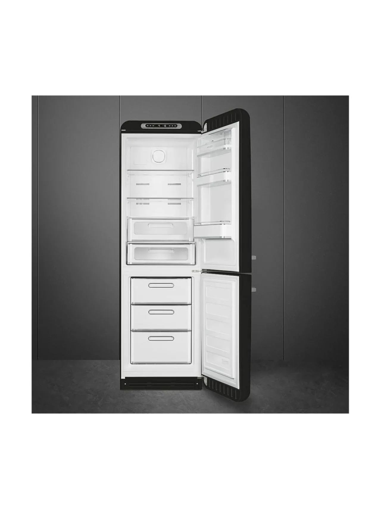 Jääkaapit Ja Pakastimet<Smeg FAB32RBL5 -jääkaappipakastin, musta oikeakätinen