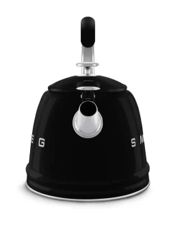 Smeg viheltävä vesipannu WKF01BL, musta^ Tee, Kahvi & Vesi