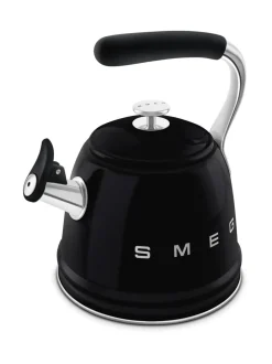 Smeg viheltävä vesipannu WKF01BL, musta^ Tee, Kahvi & Vesi