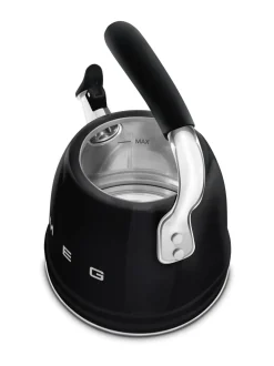 Smeg viheltävä vesipannu WKF01BL, musta^ Tee, Kahvi & Vesi