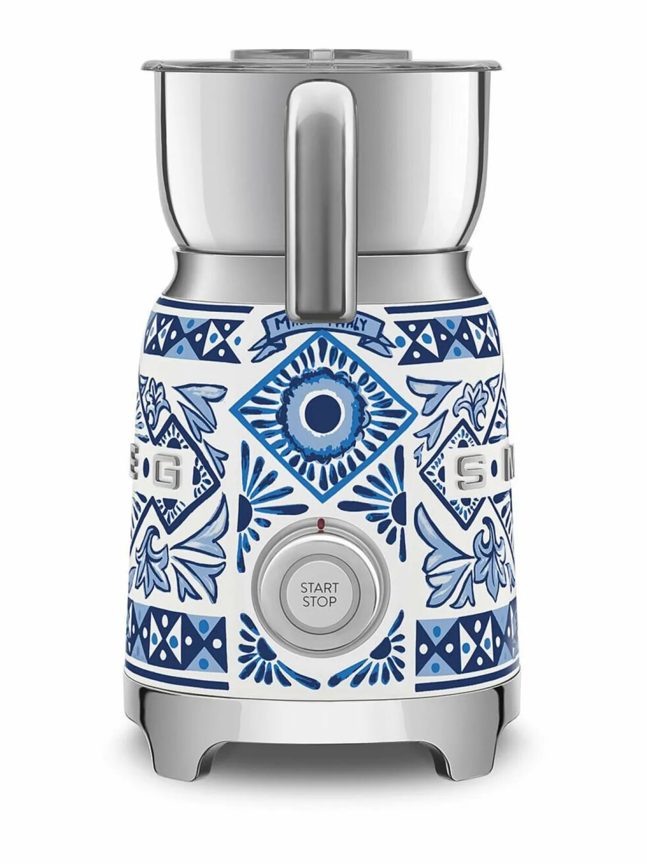 Kahvin- & Vedenkeittimet<Smeg x Dolce & Gabbana "Blu Mediterraneo" -maidonvaahdotin WHITE & BLUE