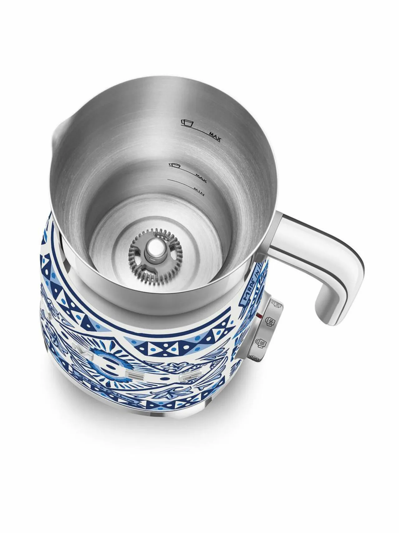 Kahvin- & Vedenkeittimet<Smeg x Dolce & Gabbana "Blu Mediterraneo" -maidonvaahdotin WHITE & BLUE