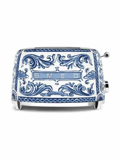 Leivänpaahtimet<Smeg x Dolce & Gabbana "Blu Mediterraneo" -leivänpaahdin, 2 viipaleelle WHITE & BLUE