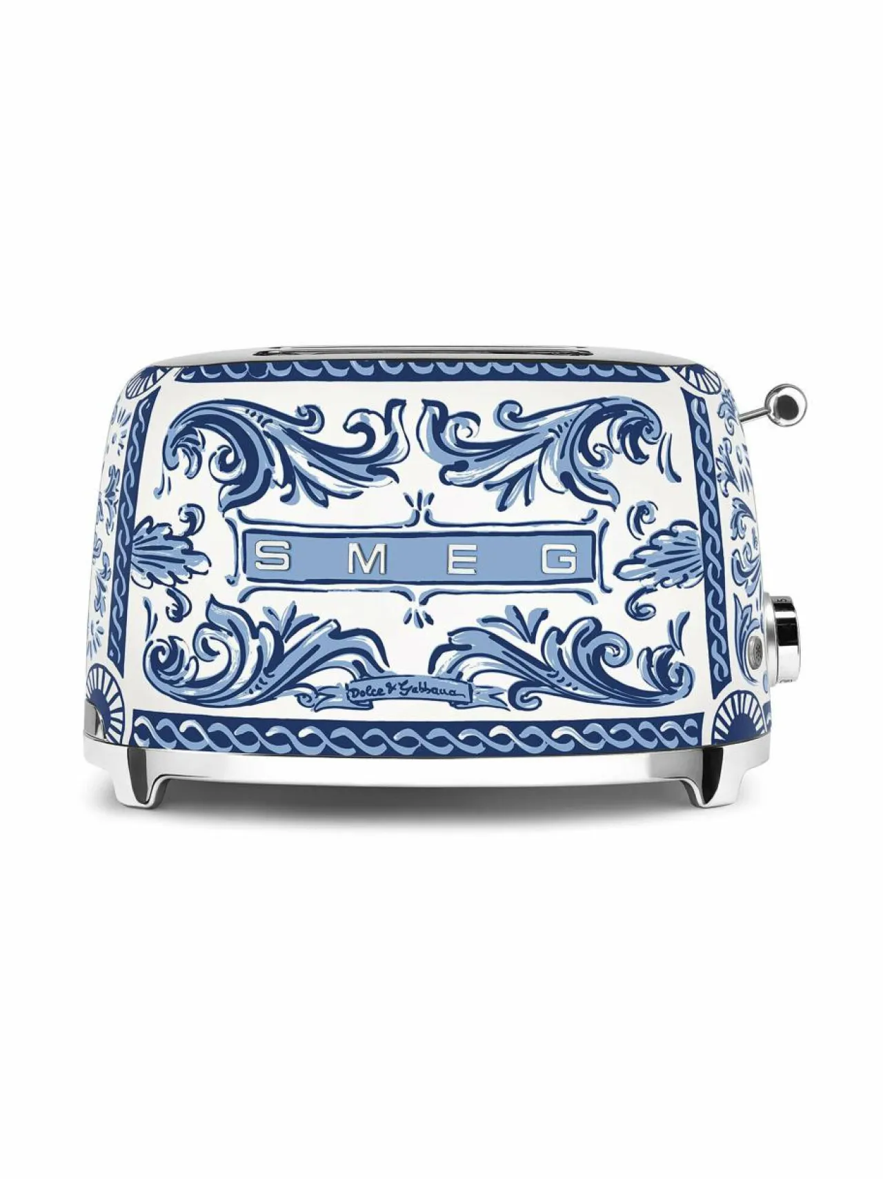 Leivänpaahtimet<Smeg x Dolce & Gabbana "Blu Mediterraneo" -leivänpaahdin, 2 viipaleelle WHITE & BLUE
