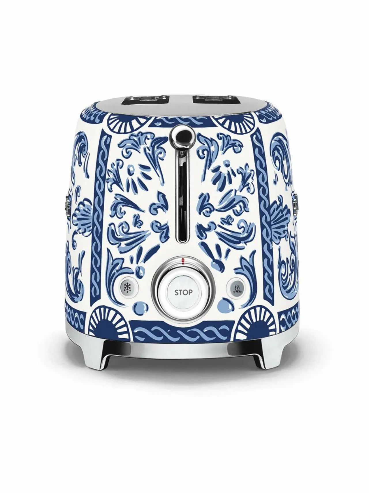 Leivänpaahtimet<Smeg x Dolce & Gabbana "Blu Mediterraneo" -leivänpaahdin, 2 viipaleelle WHITE & BLUE