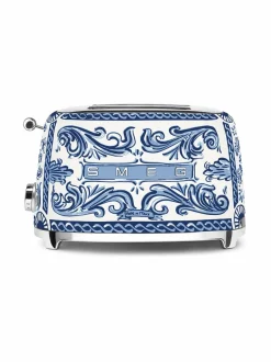 Leivänpaahtimet<Smeg x Dolce & Gabbana "Blu Mediterraneo" -leivänpaahdin, 2 viipaleelle WHITE & BLUE