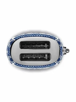 Leivänpaahtimet<Smeg x Dolce & Gabbana "Blu Mediterraneo" -leivänpaahdin, 2 viipaleelle WHITE & BLUE