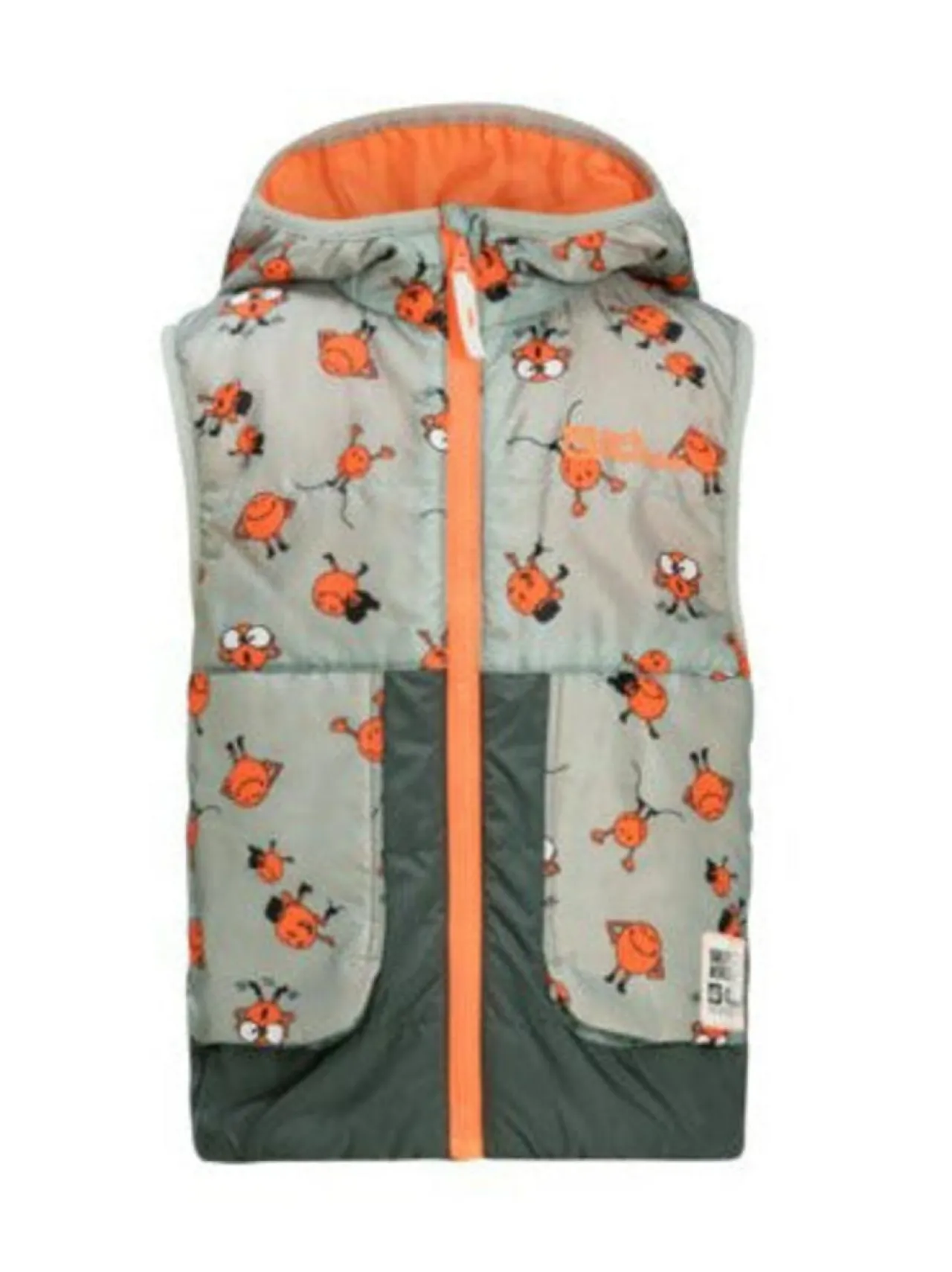 Ulkoiluvaatteet<Jack Wolfskin SMILEYWORLD AOP VEST K ICON MINT LEAF