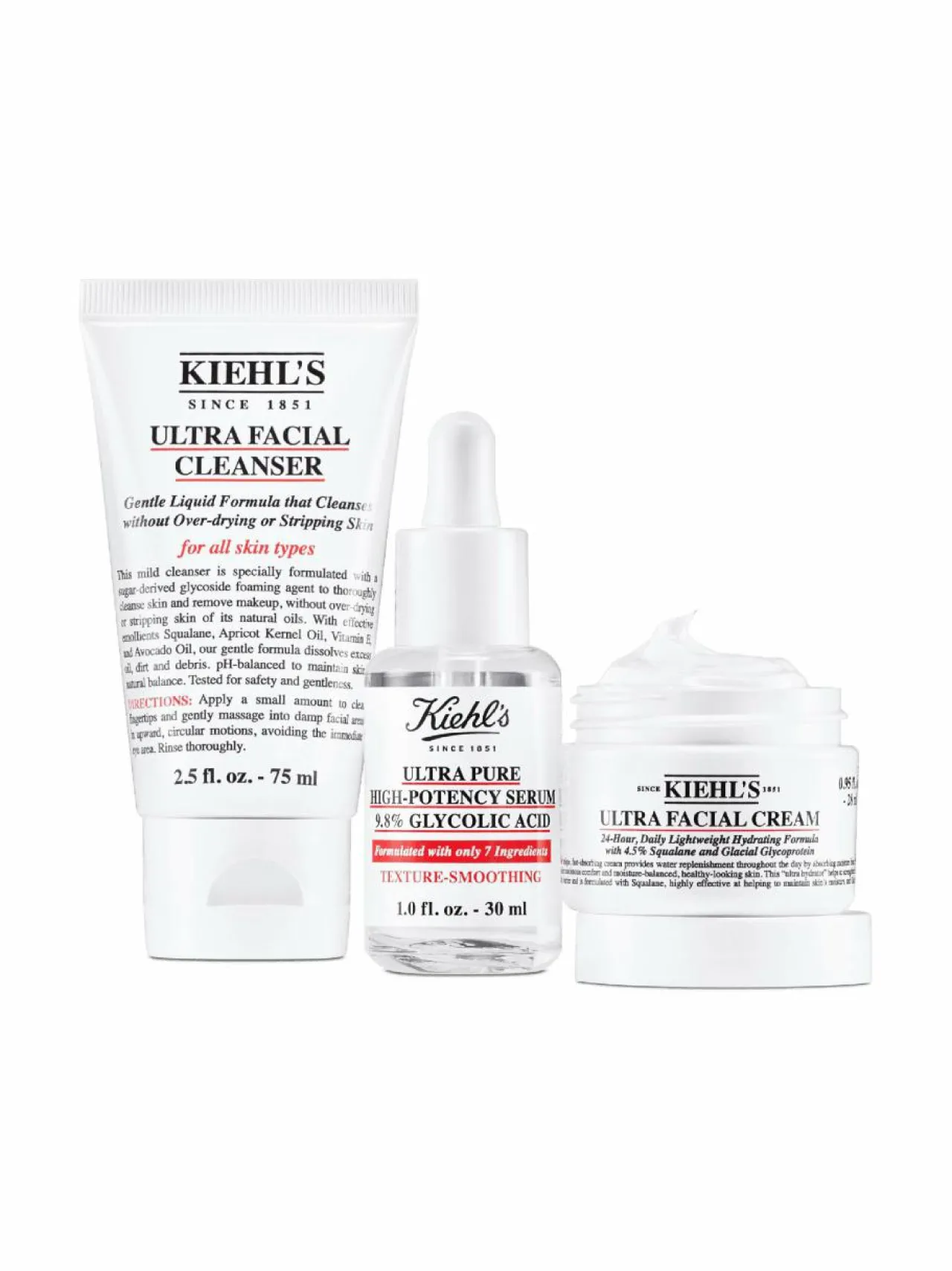 Ihonhoitopakkaukset<Kiehl's Smooth-It-Up Starter Set -ihonhoitopakkaus