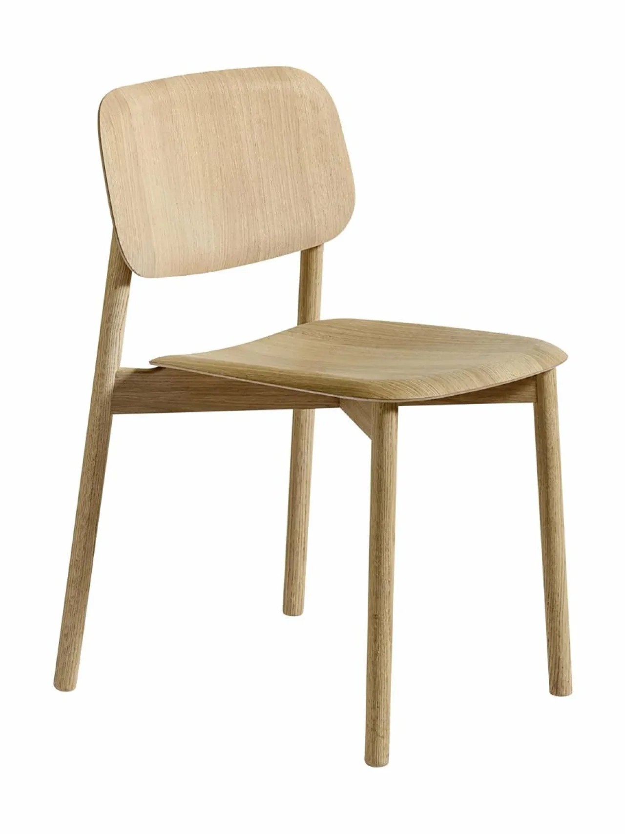 Tuolit & Jakkarat<HAY Soft Edge 60 -tuoli WATER-BASED LACQUERED SOLID OAK BASE, WATER-BASED LACQUERED OAK VENEER SEAT/BACK