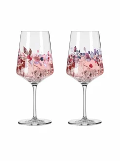 Lasit<Ritzenhoff Sommersonett-viinilasi 2 kpl BLUE, RED, ROSA