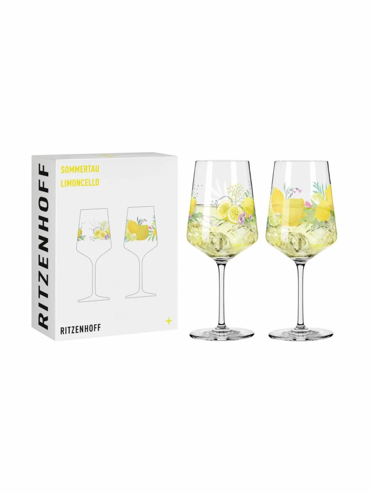 Lasit<Ritzenhoff Sommertau Limoncello -lasit 544 ml, 2 kpl MULTICO