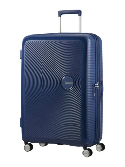 Matkalaukut & Tarvikkeet<American Tourister SOUNDBOX SPINNER 77/28 TSA EXP MIDNIGHT NAVY