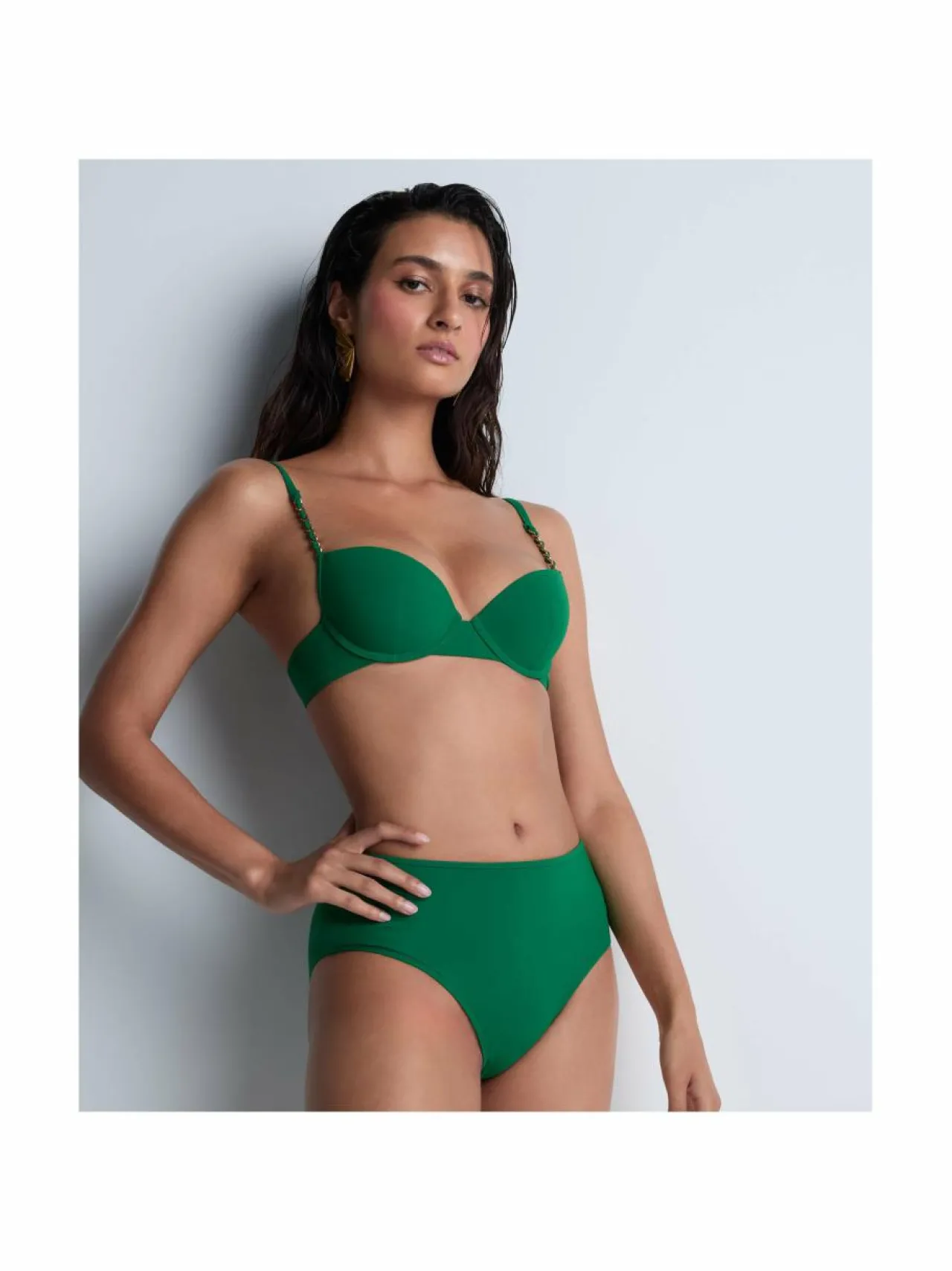 Uima-Asut<Aubade Sparkling Treasure Highwaisted Brief -bikinihousut PALM GREEN