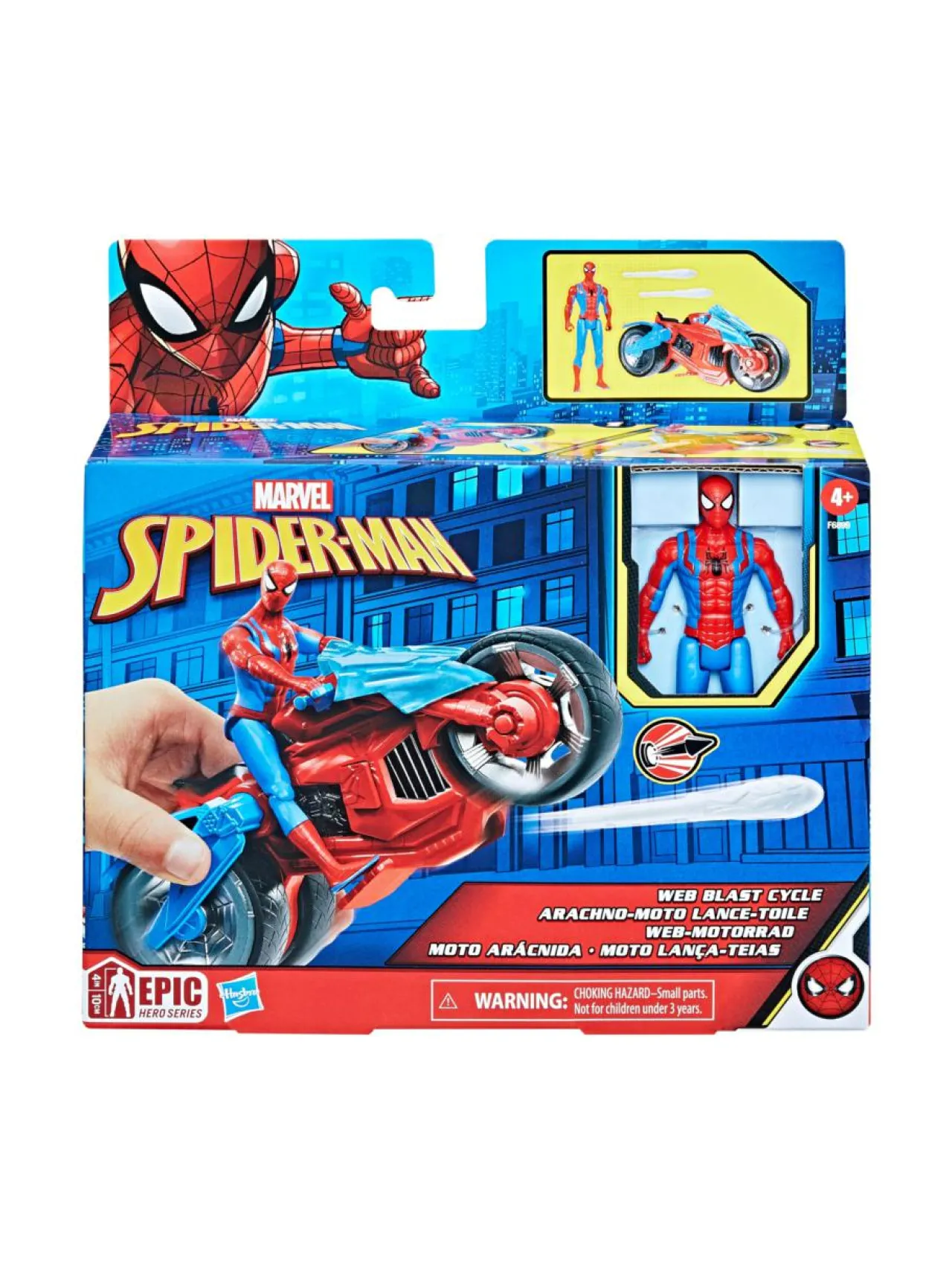 SPIDER-MAN Leikkisetti Ajoneuvo ja hahmo, 10 cm^ Figuurit & Interaktiiviset Lelut