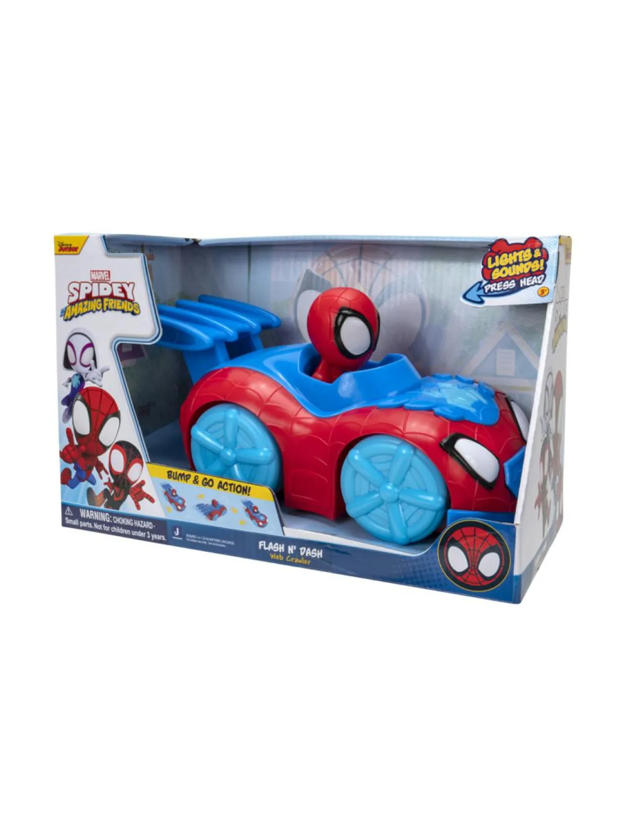 SPIDER-MAN SPIDEY AND HIS AMAZING FRIENDS Ajoneuvo Flash N´ Dash Web Crawler^ Autot Ja Muut Ajoneuvot