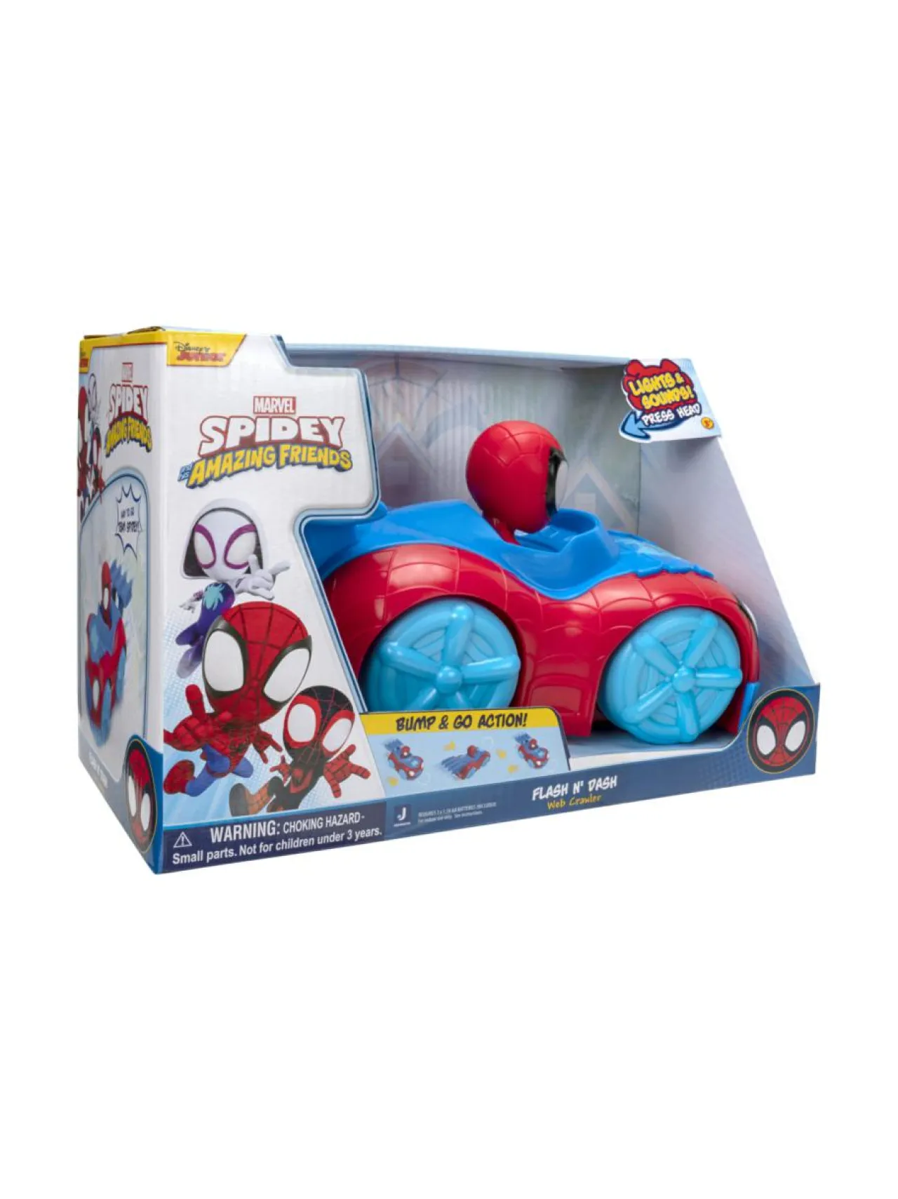 SPIDER-MAN SPIDEY AND HIS AMAZING FRIENDS Ajoneuvo Flash N´ Dash Web Crawler^ Autot Ja Muut Ajoneuvot