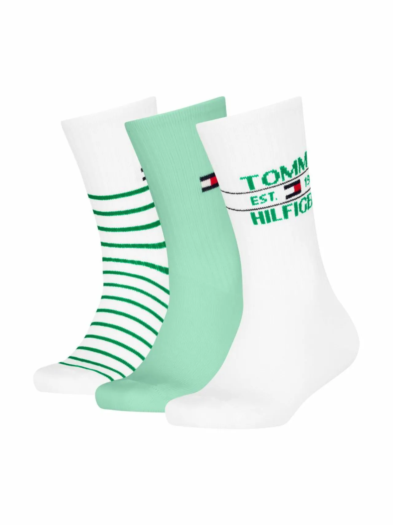 Sukat & Sukkahousut<Tommy Hilfiger Sport Breton -sukat 3-pack 002 FADED GREEN