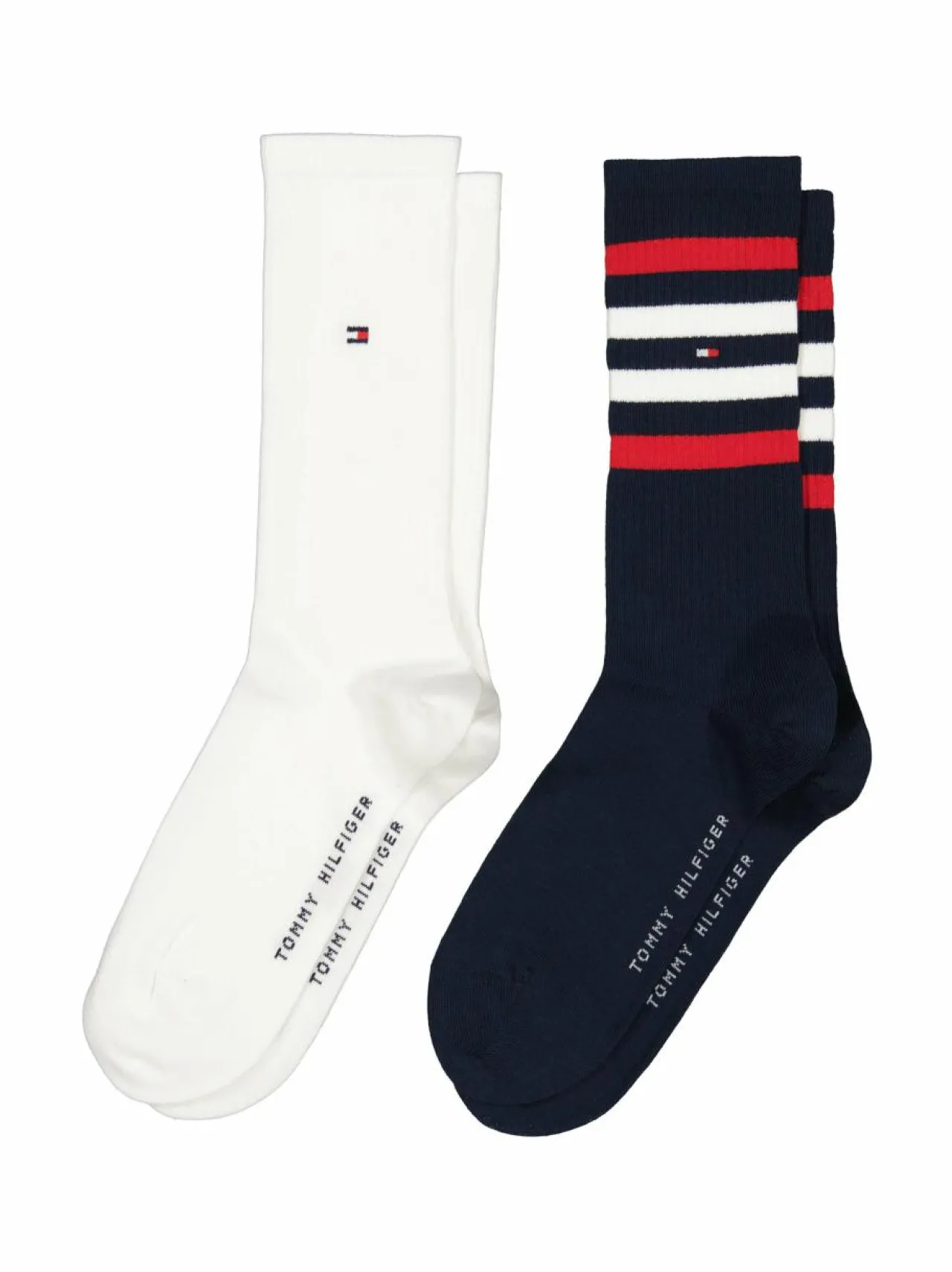 Sukat<Tommy Hilfiger Sport Stripe -sukat 2-pack 001 NAVY