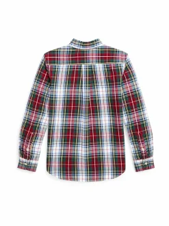 Paidat<Polo Ralph Lauren Sport-kauluspaita 6504 WHITE/RED MULTI