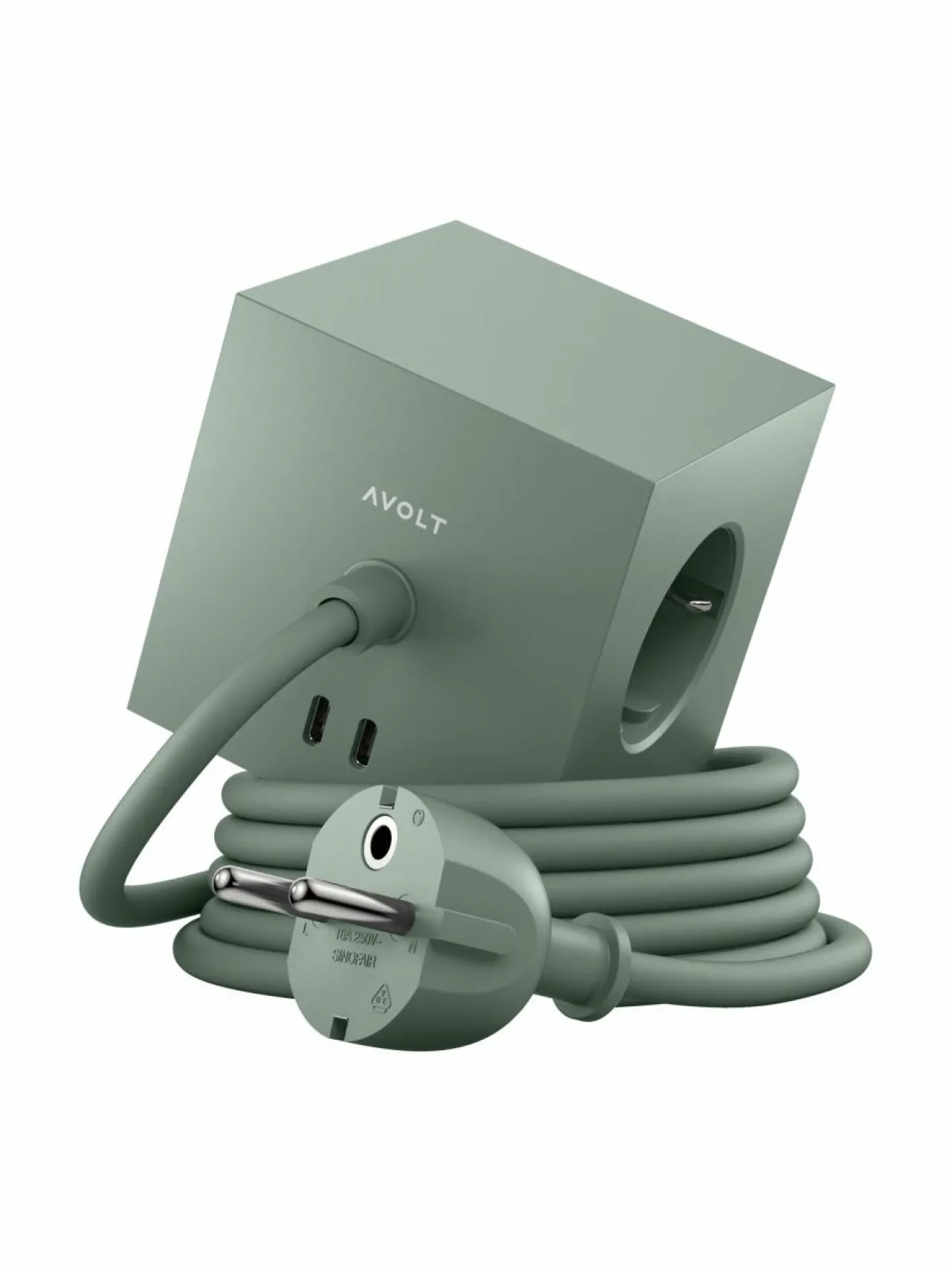 Turvatuotteet<Avolt Square 1 USB-C -jatkojohto 1.8 m GREEN