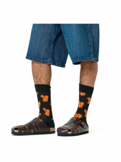 Sukat<Happy Socks Squirrel-sukat 9000 BLACK