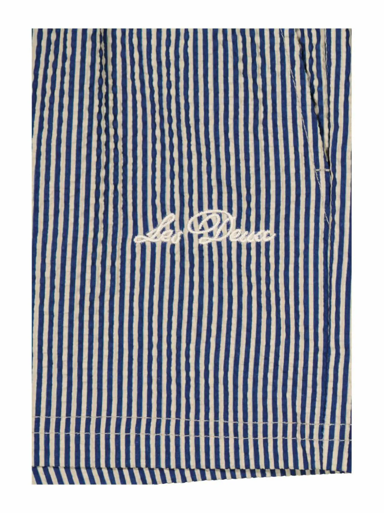 Uima-Asut<Les Deux Stan Stripe Seersucker -uimashortsit 815477-LIGHT SAND/BLUEPRINT